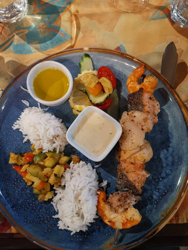 Brochette de Poissons Au Feu de Bois